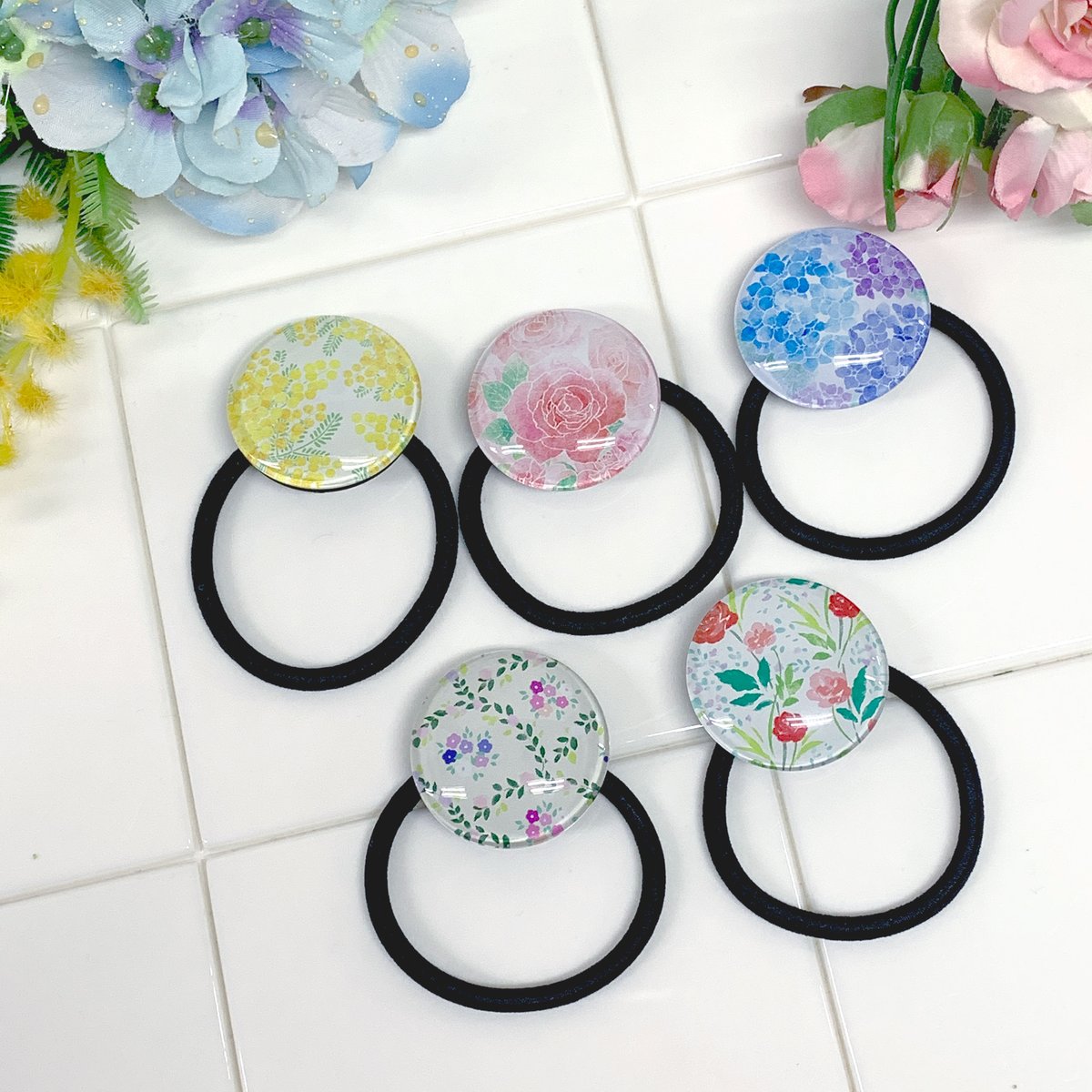 ガラス製 ヘアゴム【花】 | CHICO's STORE