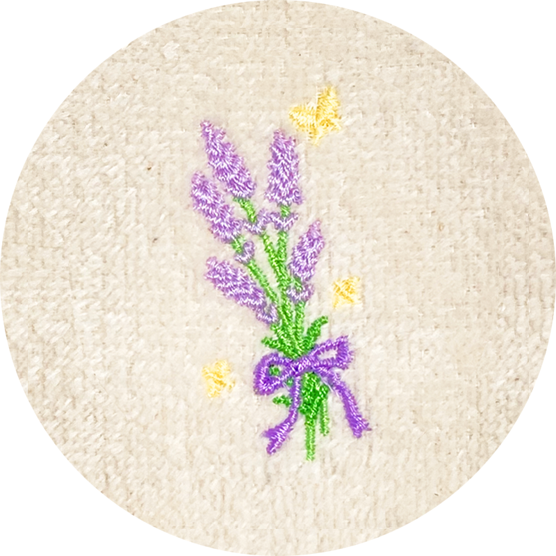 日本製 】 刺繍 オーガニック コットン タオル ハンカチ【 花