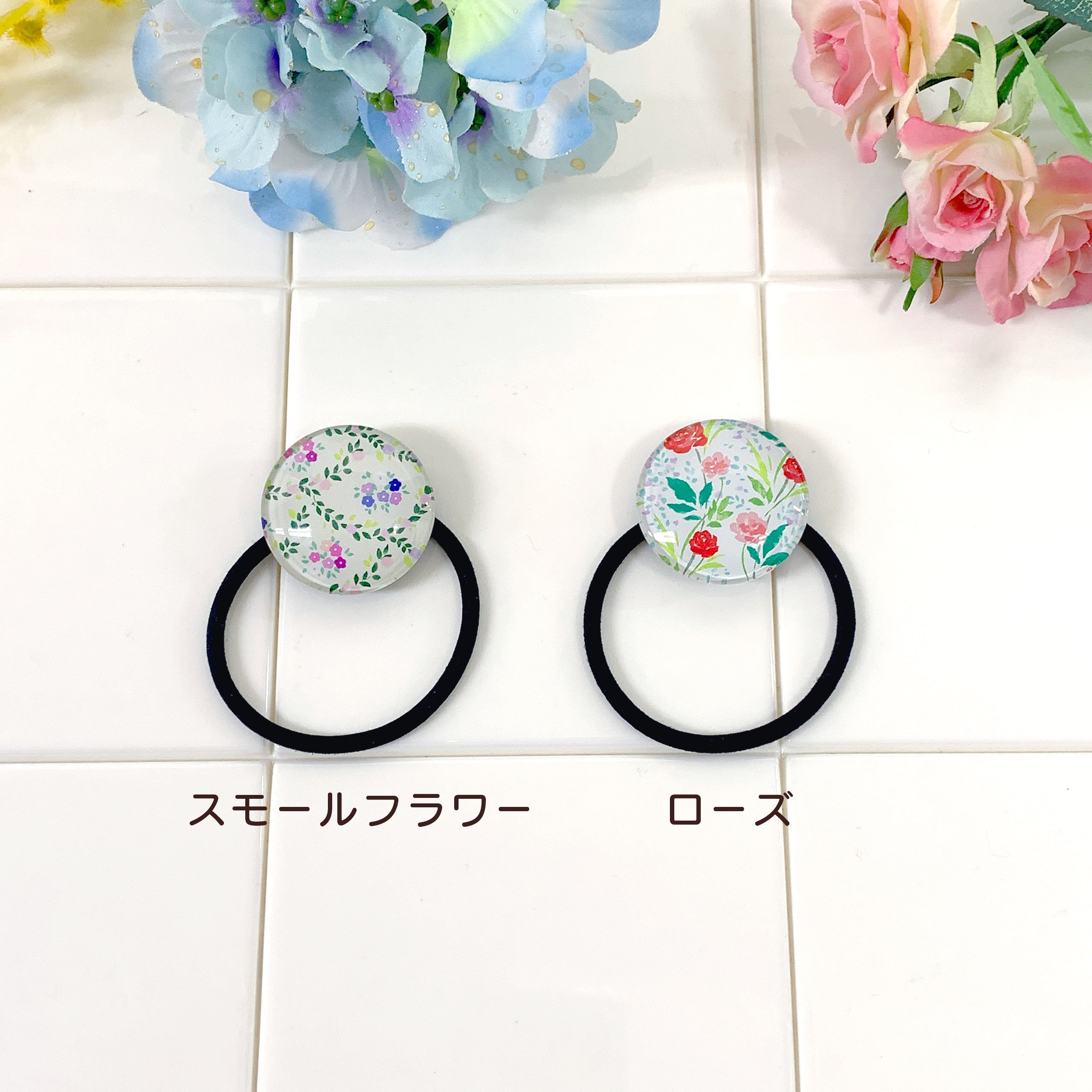 お花のヘアゴム ガラス製 ヘアゴム【花】 | CHICO's STORE