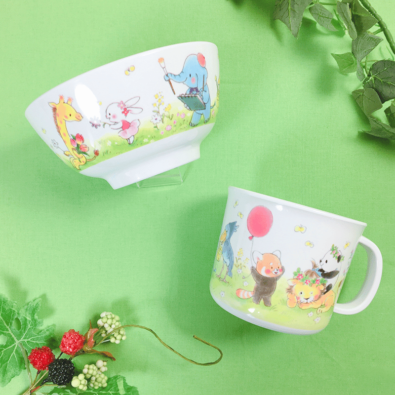 セット 】メラミン 食器 3点 セット 【 動物 】 (10579001) | CHICO