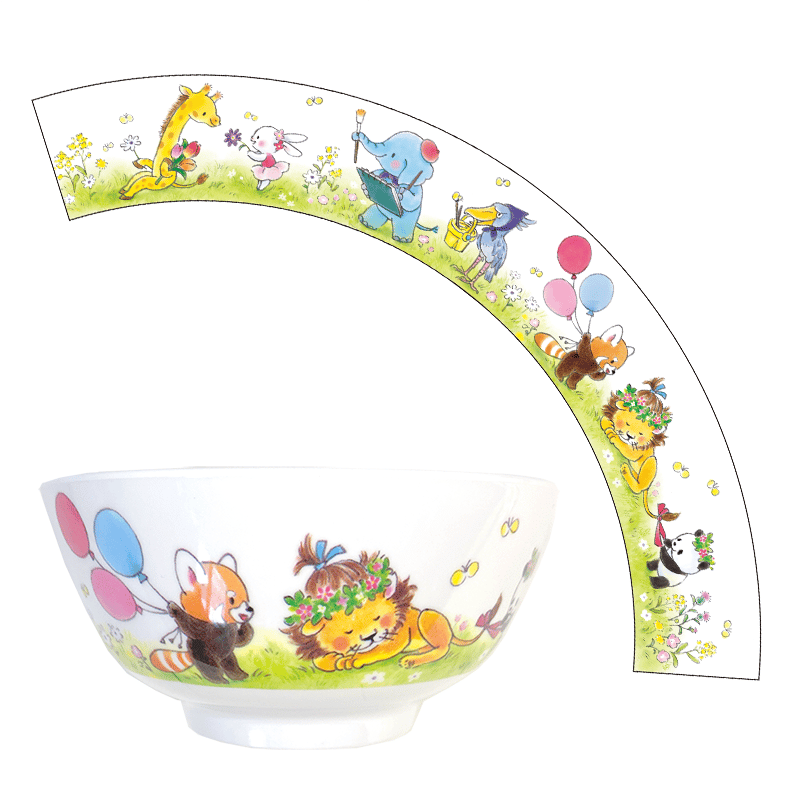 セット 】メラミン 食器 3点 セット 【 動物 】 (10579001) | CHICO