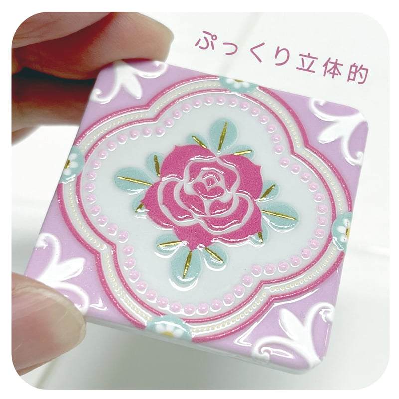 200枚アルファベットミニタイル プランドパリ 花柄バラ/マニー イマン推し活 ミニマグネット 2個セット タイル風【花】 | CHICO's STORE