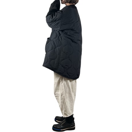 KHA:KI  / MIL QUILT ZIP UP JACKET/ MIL25FJK3229 ブラック