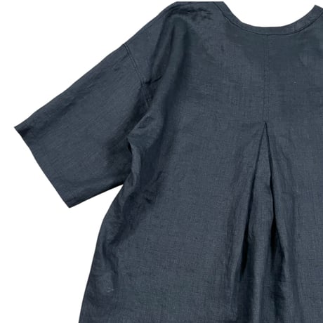 TISSU / フレンチリネン比翼プルオーバー / TS250SH076   001クロ size1