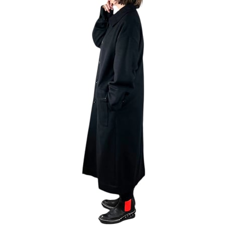 TISSU / カシミヤビーバースタンドカラーコート / TS243CO080  クロsize3