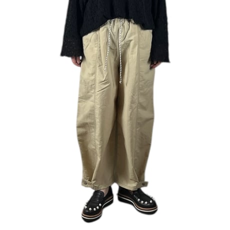 SNEEUW / ナイロンワイドペインターパンツ / snw33-29 beige