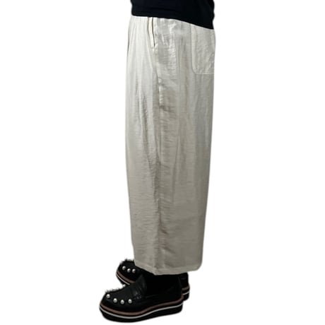 WHYTO.  / sheer volume trouser / WHT26HPT4062 LTBEIGE
