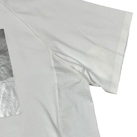BLANCbasque / 箔プリント異素材切替PO /  PB62-926 11offWHITE