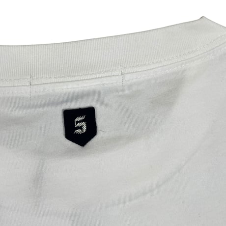BLANCbasque / ロゴプリント ドローストリングTシャツ /  BB62-925 WHITE