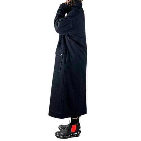 TISSU / カシミヤビーバースタンドカラーコート / TS243CO080  クロsize3