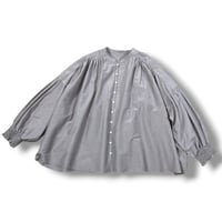 UNIVERSAL TISSU / コットンシルクシャーリングブラウス / UT261BL001 019グレージュ