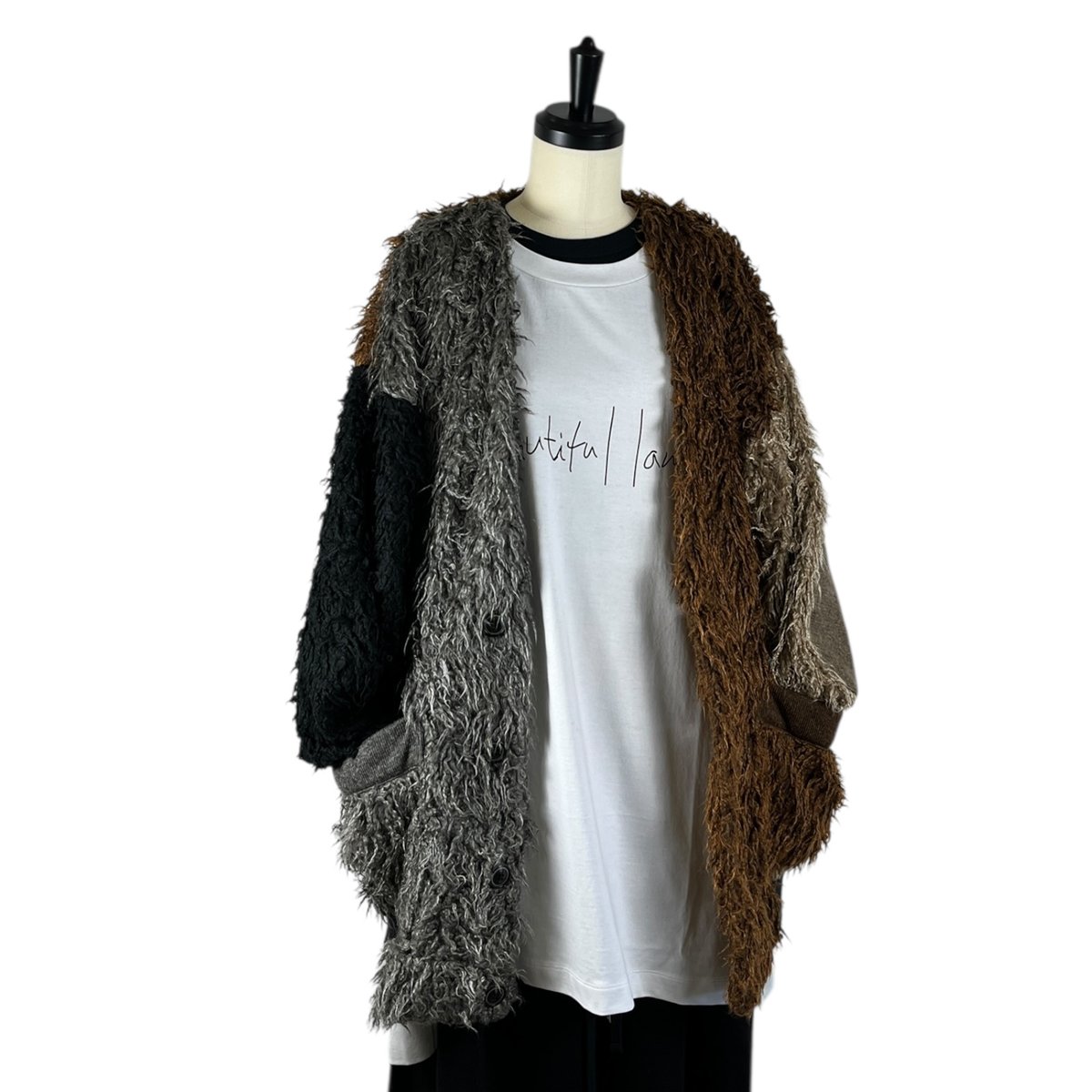 my beautiful landlet / SHAGGY BIG CARDIGAN /