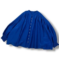 UNIVERSAL TISSU / コットンシルクシャーリングブラウス / UT261BL001 042ブルー