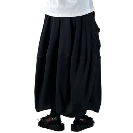 Pearl Button - BLANCbasque / ギャザーバルーンスカート / PB62608 19Black