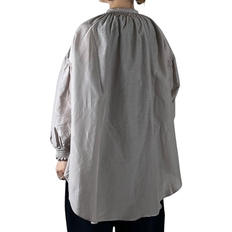 UNIVERSAL TISSU / コットンシルクトリプルシャーリングシャツ / UT261BL002 019グレージュ