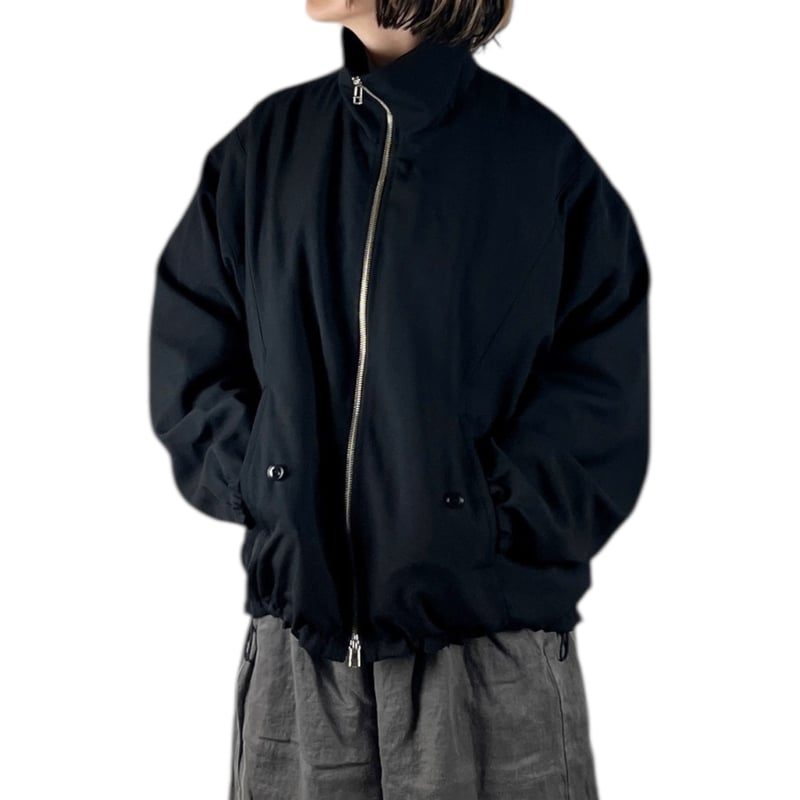 VOAAOV / BISHU OLD WOOL GABARDINE Zip Blouson