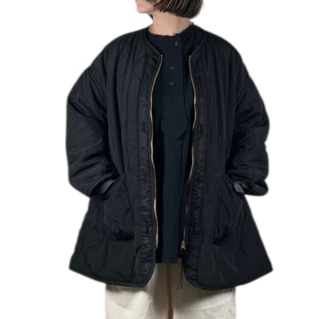 KHA:KI  / MIL QUILT ZIP UP JACKET/ MIL25FJK3229 ブラック