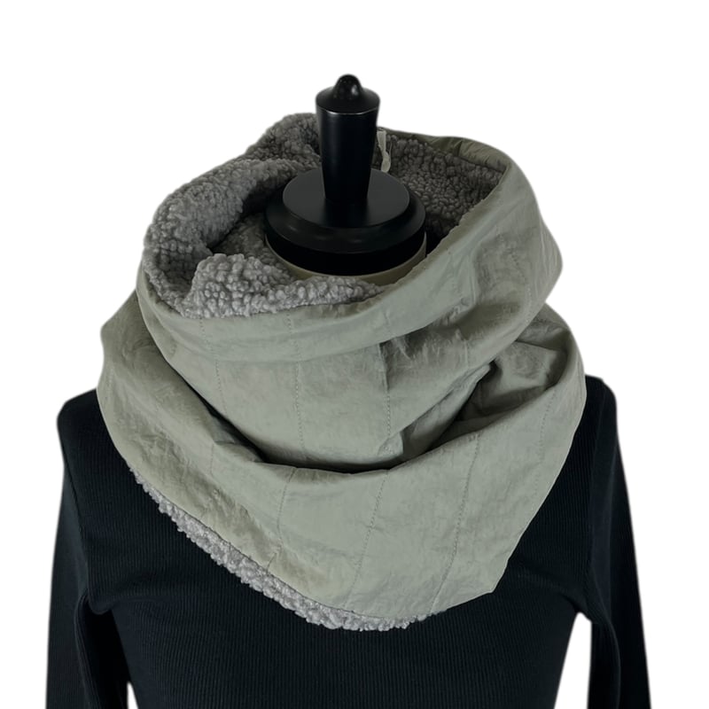 SNEEUW / ウォッシュトキルティングネックウォーマー / snw32-09 gray