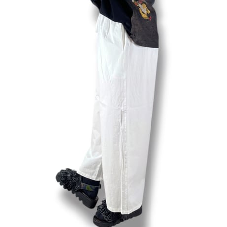(g) グラム / RELAX COTTON WIDE PANTS / g_619 WHITE