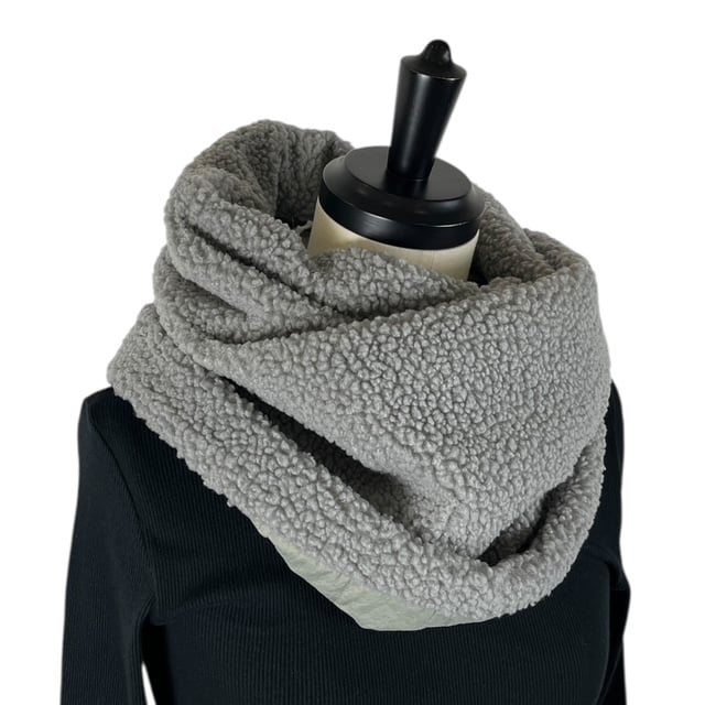 SNEEUW / ウォッシュトキルティングネックウォーマー / snw32-09 gray
