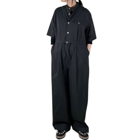 KHA:KI / ハーフスリーブジャンプスーツ / MIL26HPT3247 BLACK size2
