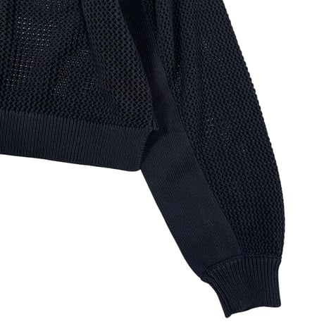 BLANCbasque / メッシュカーディガン / BB63-715 19BLACK
