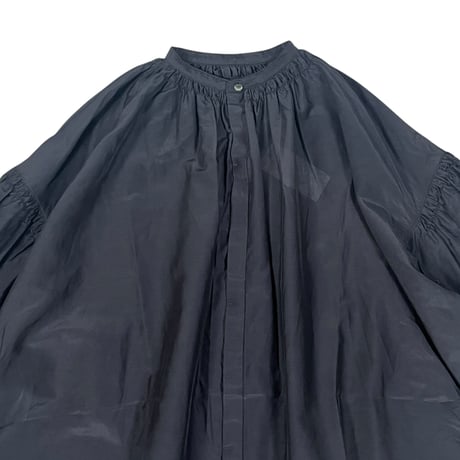 UNIVERSAL TISSU / コットンシルクトリプルシャーリングシャツ / UT261BL002 001クロ