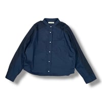 BLANCbasque / 素材切替パールボタンシャツ / BB50-103 29NAVY