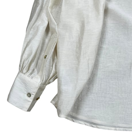 WHYTO.  / SHEER VOLUME BLOUSE / WHT25HBL4065 LTBEIGE size38