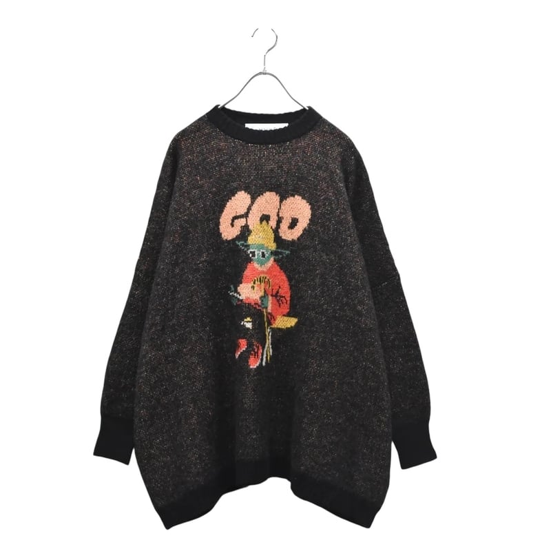 値下げできます　6/23 NO ROMANCE星形模様セーターブラック BED SIDE DRAMA / GOD Only Knows Knit Sweater /