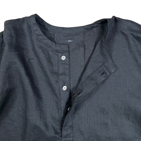 TISSU / フレンチリネン比翼プルオーバー / TS250SH076   001クロ size1