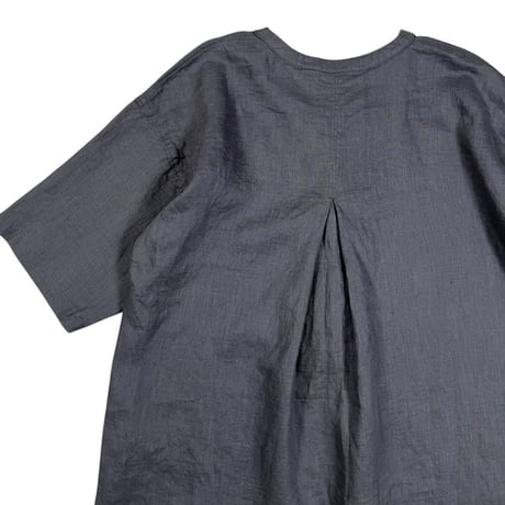TISSU / フレンチリネン比翼プルオーバー / TS250SH076   007チャコール size1