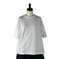 TISSU / 度詰め天竺ドロップTシャツ / TS260CT079　010シロ size1