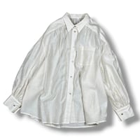 WHYTO.  / SHEER VOLUME BLOUSE / WHT25HBL4065 LTBEIGE size38