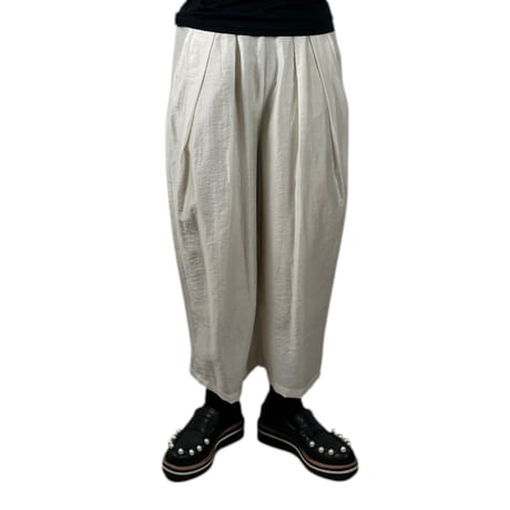 WHYTO.  / sheer volume trouser / WHT26HPT4062 LTBEIGE
