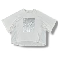 BLANCbasque / 箔プリント異素材切替PO /  PB62-926 11offWHITE