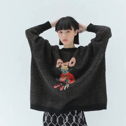 【新品未開封】ha|za|ma 幾重の想いを包んだ行方のニットスヌード ネイビー 新品未開封】ha|za|ma 幾重の想いを包んだ行方のニットスヌード