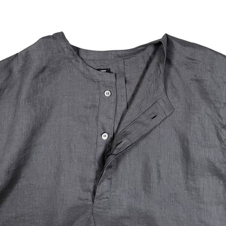 TISSU / フレンチリネン比翼プルオーバー / TS250SH076   007チャコール size1