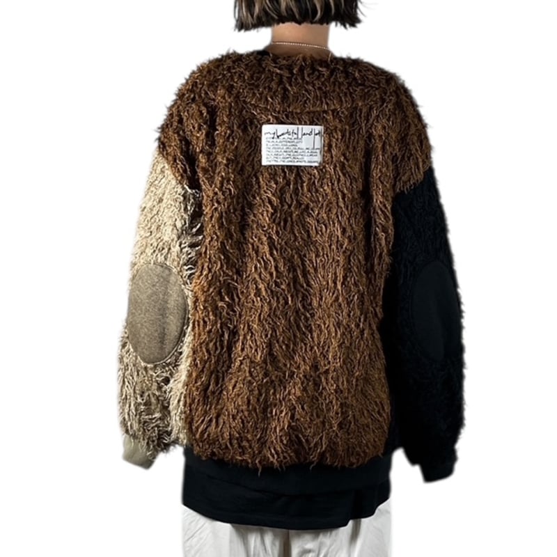 【24SS my beautiful landlet ビッグカーディガン】 my beautiful landlet】 SHAGGY BIG CARDIGAN（カーディガン