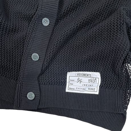 BLANCbasque / メッシュカーディガン / BB63-715 19BLACK
