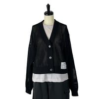 BLANCbasque / メッシュカーディガン / BB63-715 19BLACK