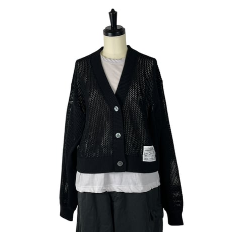 BLANCbasque / メッシュカーディガン / BB63-715 19BLACK