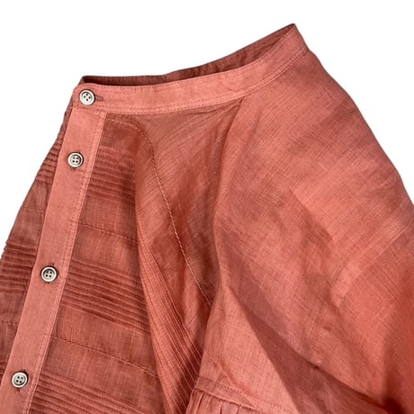 ESTROISLOSE /　ラミーピンタックバンドカラーシャツ  / EB26216 40PINK