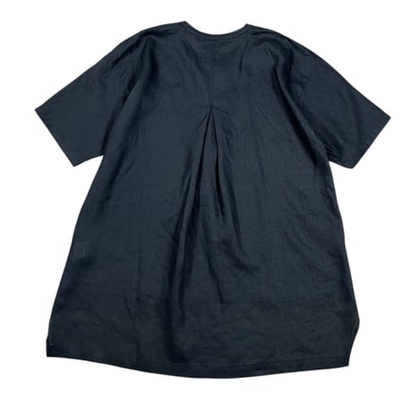 TISSU / フレンチリネン比翼プルオーバー / TS250SH076   001クロ size3