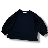 UNIVERSAL SEVEN / 度詰め天竺ギャザーパフPO / US260CT015 001 クロ
