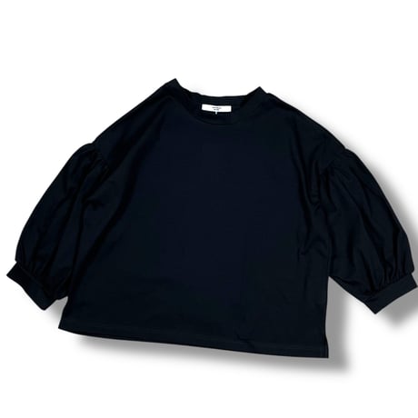 UNIVERSAL SEVEN / 度詰め天竺ギャザーパフPO / US260CT015 001 クロ