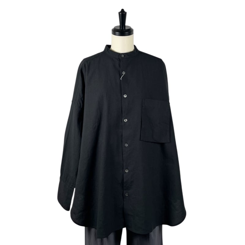 新品 TISSU トリプルワッシャーリネン バックボタンシャツ TISSU トリプルワッシャーリネン バックボタンSH/TS220SH081