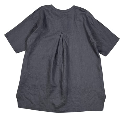 TISSU / フレンチリネン比翼プルオーバー / TS250SH076   007チャコール size1