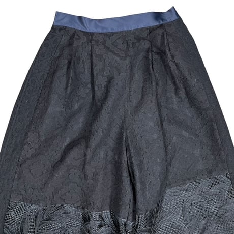 WHYTO.  / lace combination pants / WHT26HPT4063 BLACK size38