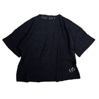TISSU / オーガニックシュリンクレースTシャツ / TS260CT080 001クロ size3